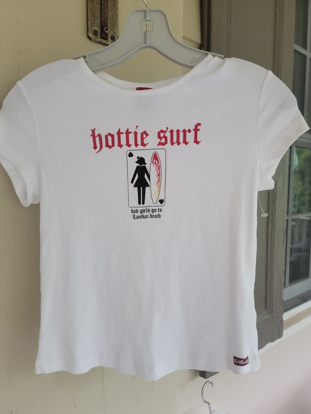 Killah Miss Sixty Y2k Brand Hottie Surf Cropped Fitted Baby Tee